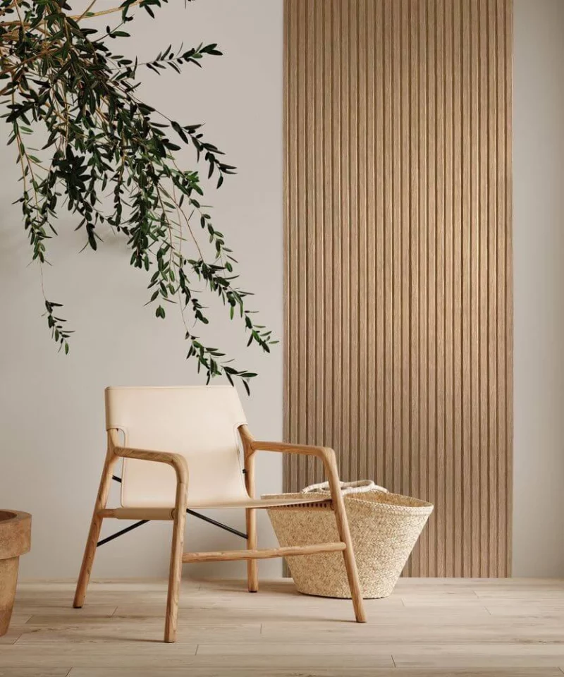 Lamelio kunststof wandpanelen Prime Olmo 2,5 cm 270x12,2 cm leverbaar in 3 kleuren - Afbeelding 3