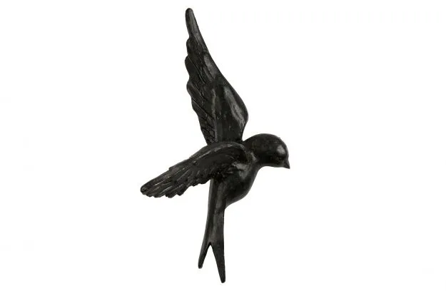 BePureHome Avaler vogels zwart hars set van 4 - Afbeelding 3