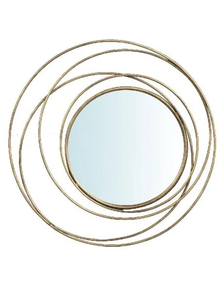 Spiegel Bellinda gold metal rond PTMD