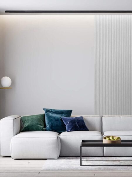 Lamelio kunststof wandpanelen Onda grijs 270x12,2 cm