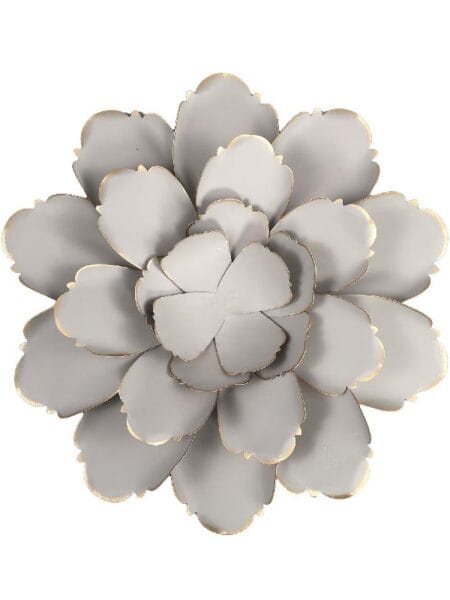 Erdas Grey iron wall panel in flower shape PTMD