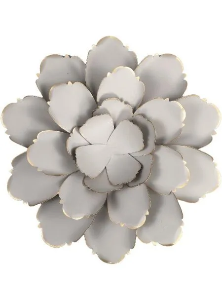 Erdas Grey iron wall panel in flower shape PTMD