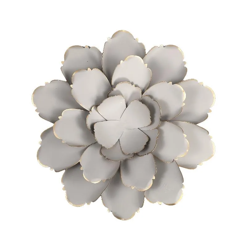 Erdas Grey iron wall panel in flower shape PTMD