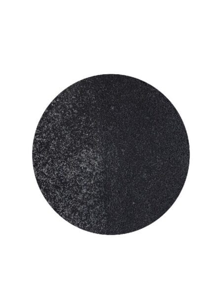 Miecke Black shimmer iron wall panel round M