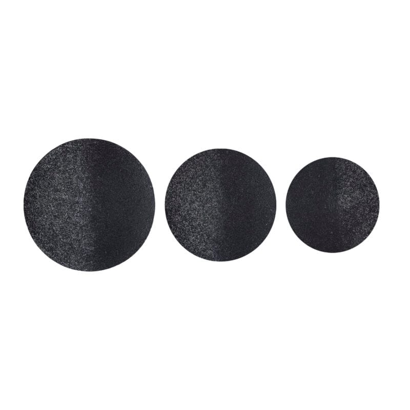 Miecke Black shimmer iron wall panel round S - Afbeelding 2