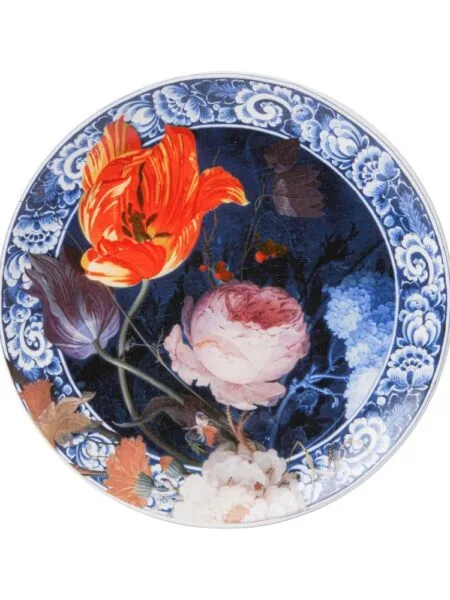 Heinen Delfts blauw wandbord 20 cm