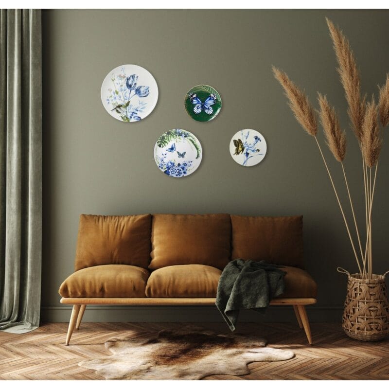 Heinen Delfts Wandbord Libelle - Afbeelding 2