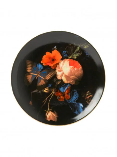 Heinen Delfts blauw Vlindertuin donker