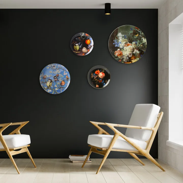 Heinen Delfts blauw Vlindertuin donker - Afbeelding 2