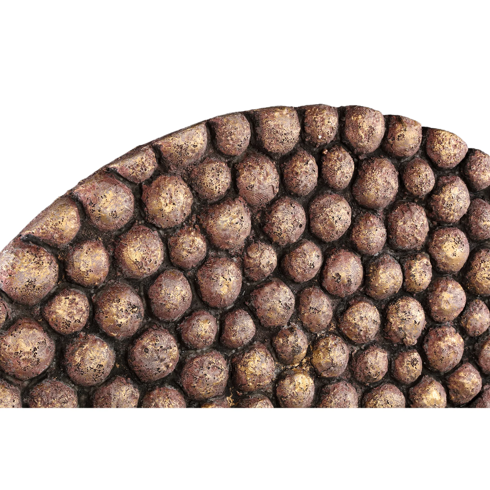 PTMD Gen Bronze Oval Cement Wall Panel Bulbs High L - Afbeelding 4