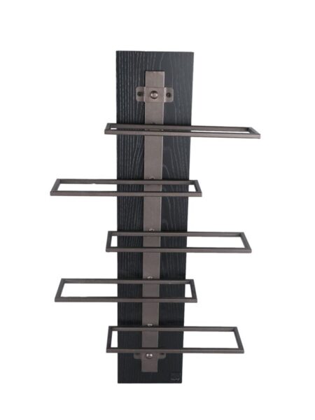 PTMD Brendan Brown steel wall wine rack S