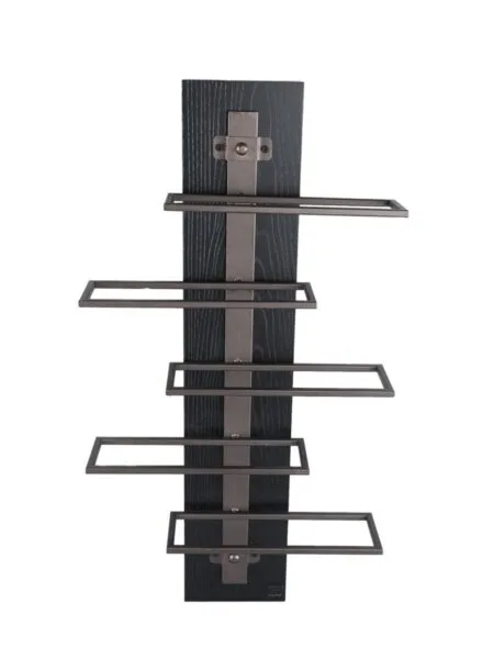 PTMD Brendan Brown steel wall wine rack S