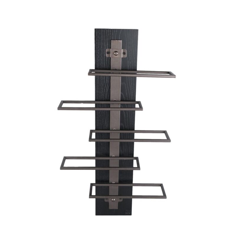 PTMD Brendan Brown steel wall wine rack S