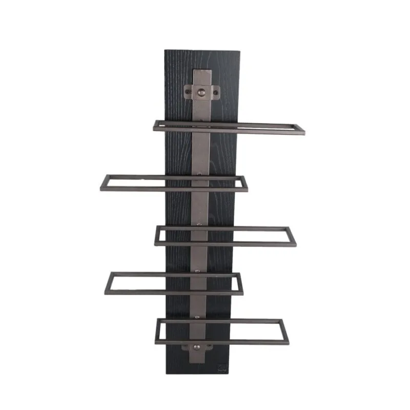 PTMD Brendan Brown steel wall wine rack S