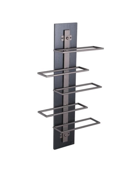 PTMD Brendan Brown steel wall wine rack S