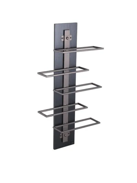 PTMD Brendan Brown steel wall wine rack S