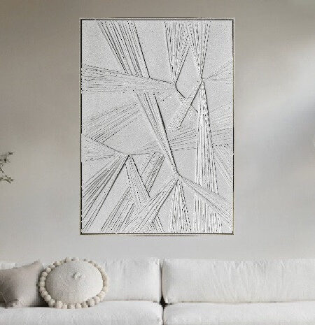 3D wanddecoratie 83x123cm Origami