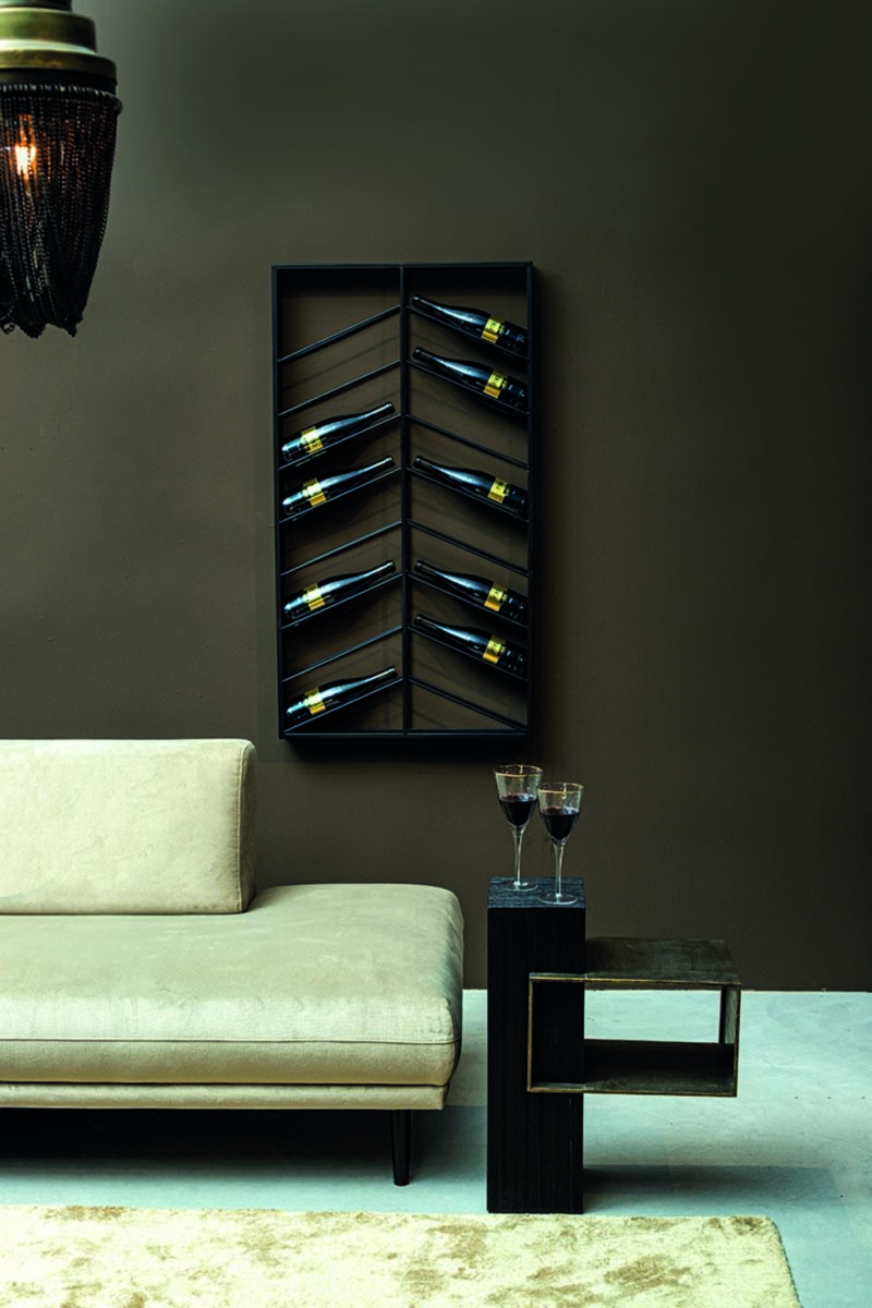 PTMD Vinno Black iron winerack symmetrical - Afbeelding 2