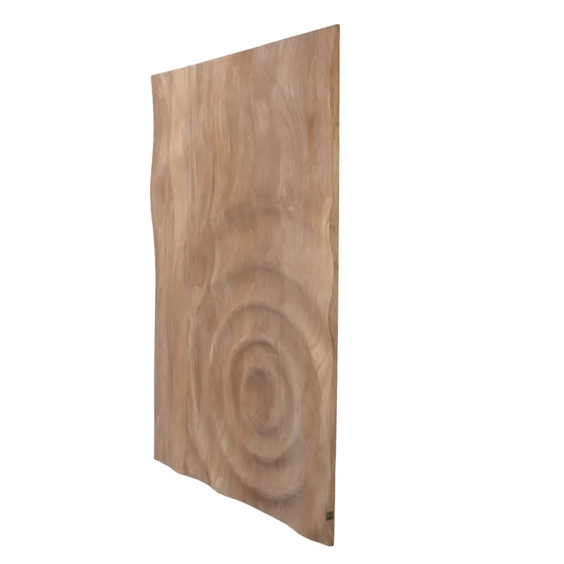 Mattin Natural mango wood circle wall panel rect - Afbeelding 3