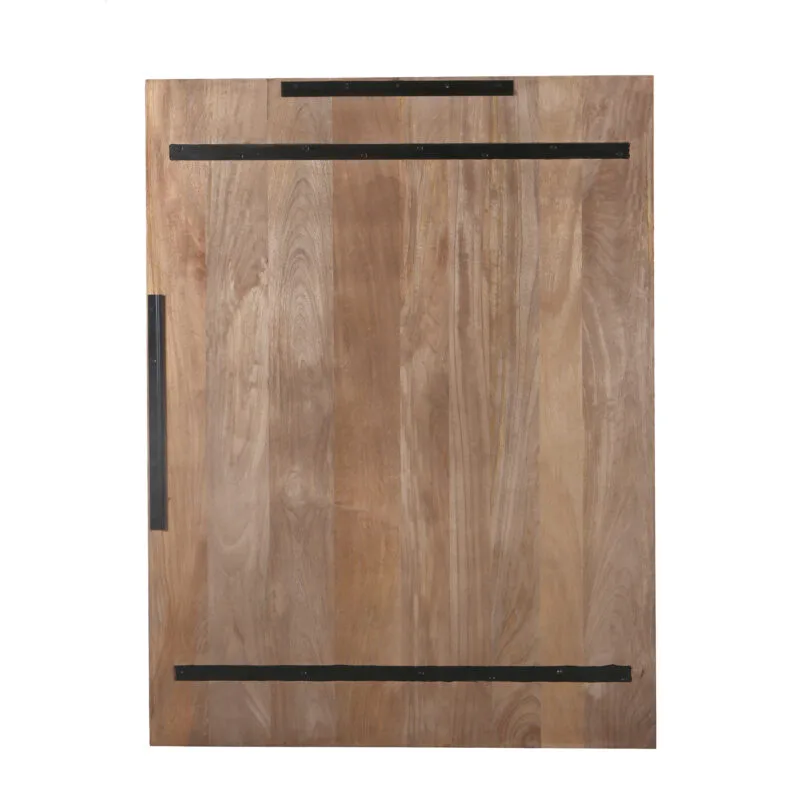 Mattin Natural mango wood circle wall panel rect - Afbeelding 5