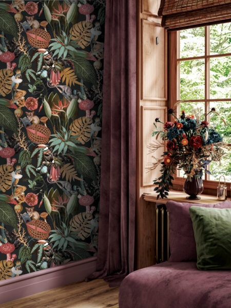 Reverie black op de wand
