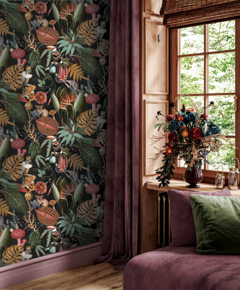 Reverie black op de wand
