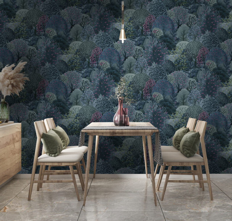 Dutch First Class Arboretum Room Green Navy - Afbeelding 2