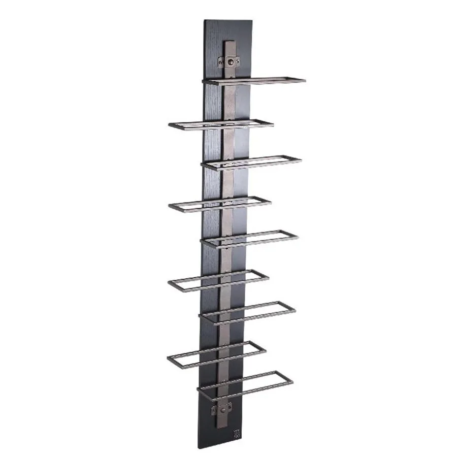PTMD Brendan Brown steel wall wine rack L