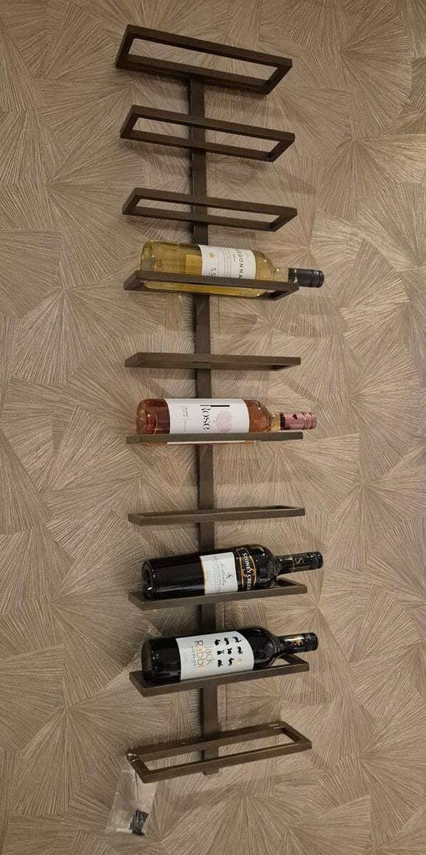 PTMD Icon Brass iron wall wine rack - Afbeelding 2