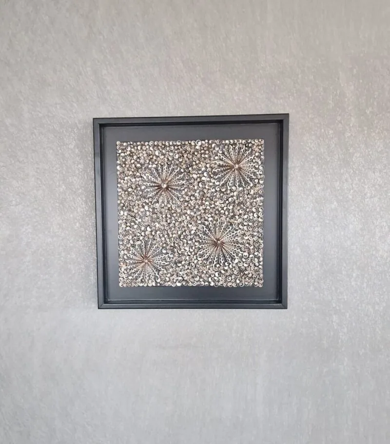 My Karang Flower zwart 55x55 cm - Afbeelding 2