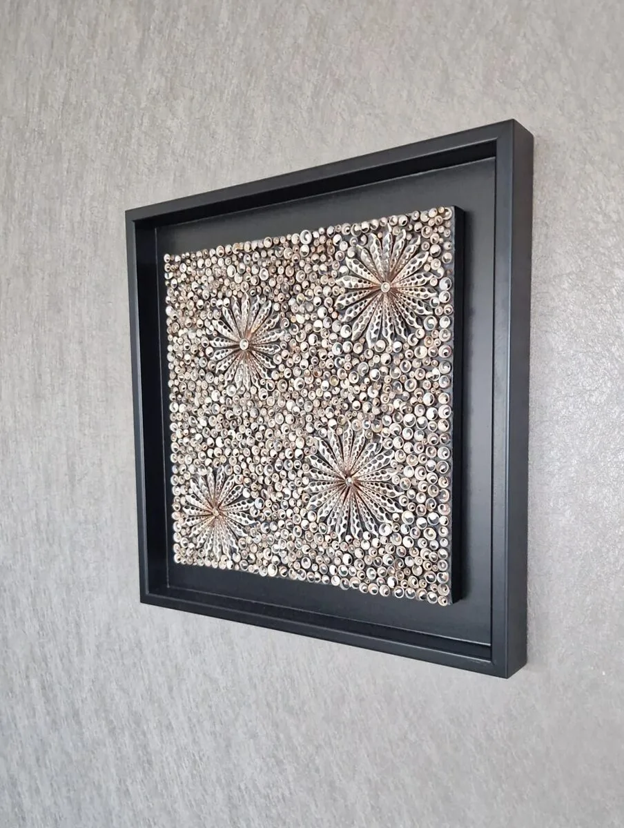 My Karang Flower zwart 55x55 cm