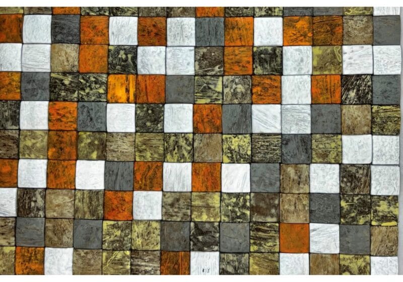 Nature at Home Honai Mosaic Coco Mosaic Orange Green