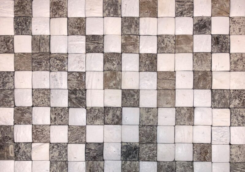 Nature at Home Honai Mosaic Coco white & brown