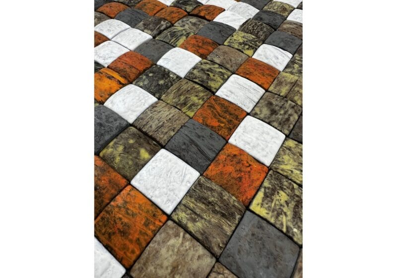 Nature at Home Honai Mosaic Coco Mosaic Orange Green - Afbeelding 2