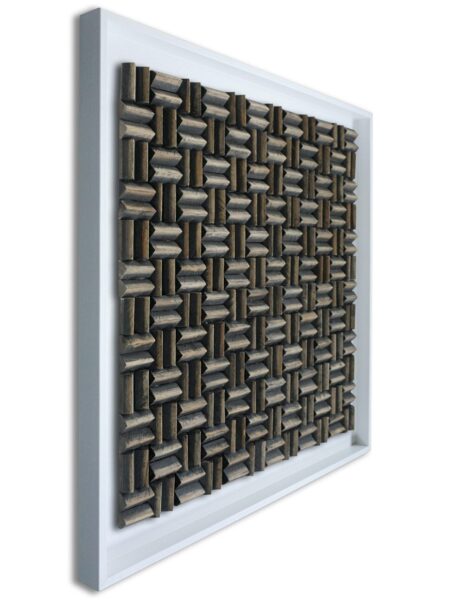 Limas Espresso Wandpaneel wit 100x100 cm