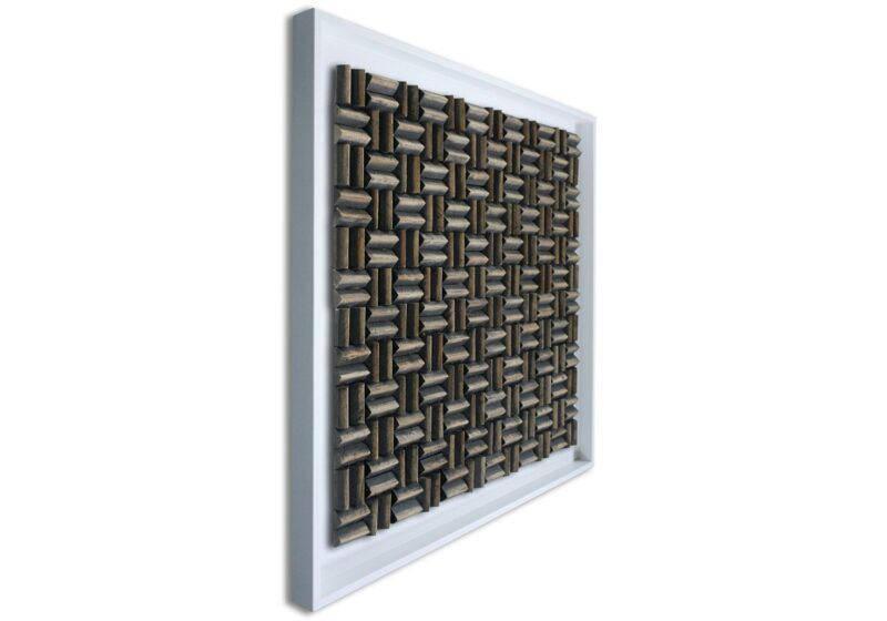 Limas Espresso Wandpaneel wit 100x100 cm