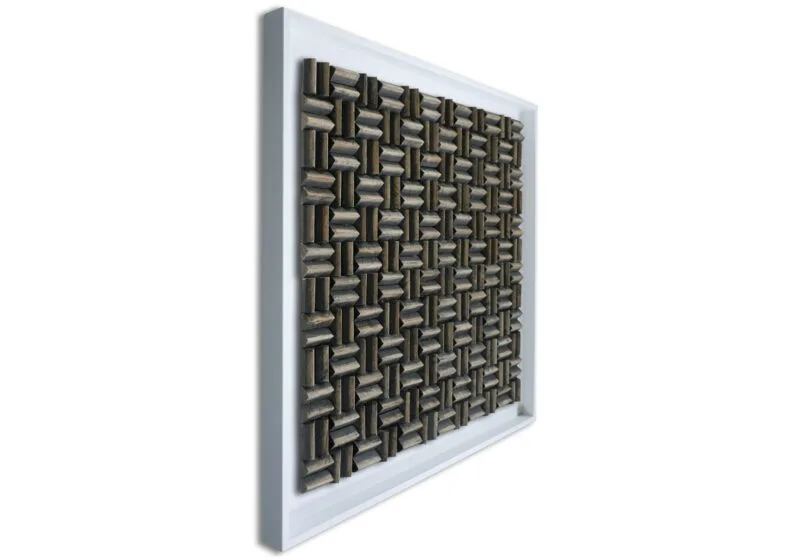 Limas Espresso Wandpaneel wit 100x100 cm