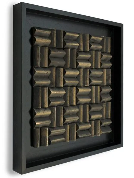 Limas Espresso Wandpaneel zwart 55x55 cm
