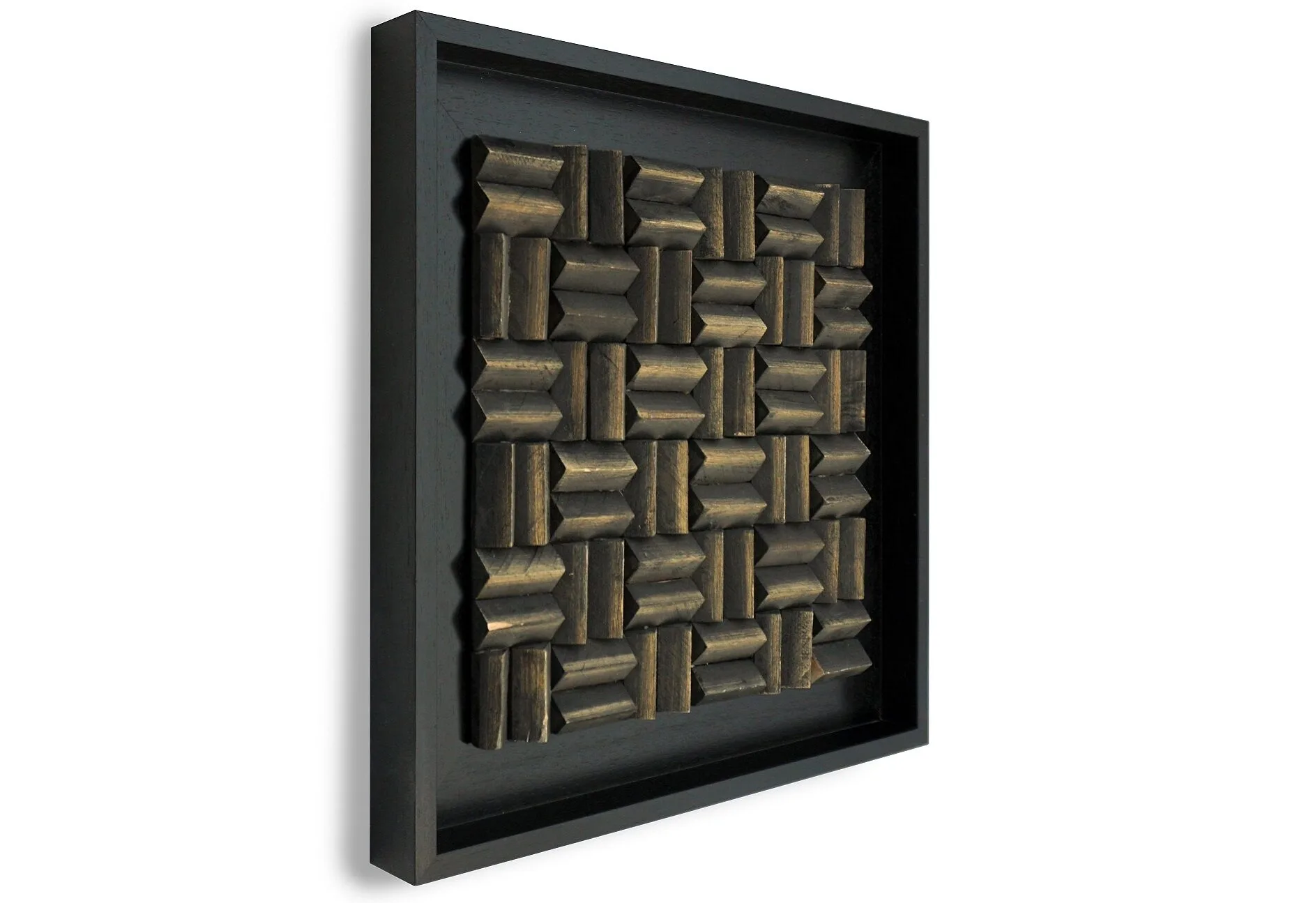 Limas Espresso Wandpaneel zwart 55x55 cm