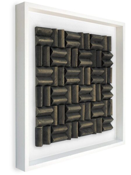 Limas Espresso Wandpaneel wit 55x55 cm