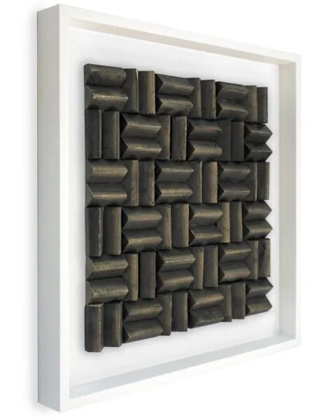 Limas Espresso Wandpaneel wit 55x55 cm