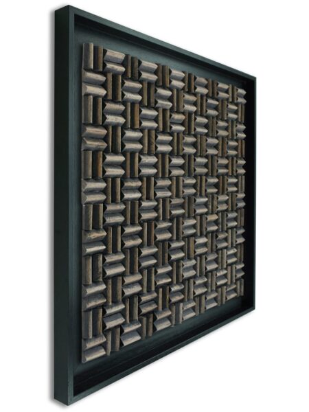 Limas Espresso Wandpaneel zwart 100x100 cm
