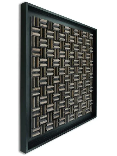 Limas Espresso Wandpaneel zwart 100x100 cm