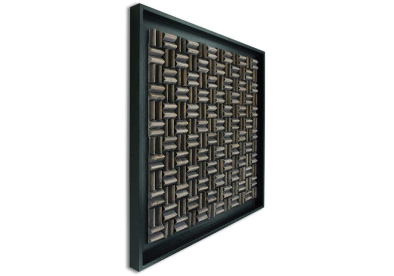 Limas Espresso Wandpaneel zwart 100x100 cm