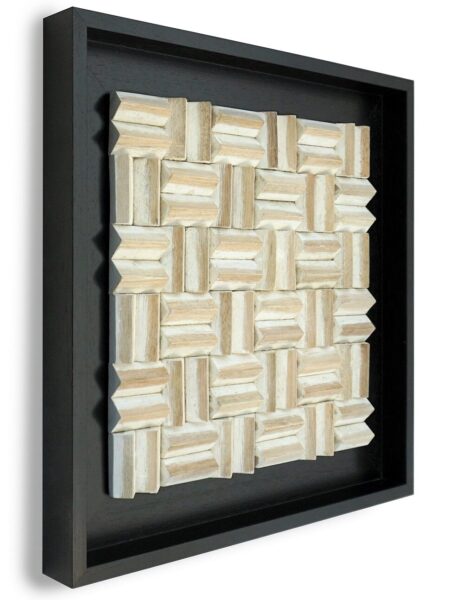 Limas White Wandpaneel zwart 55x55 cm