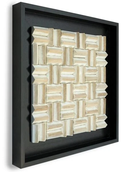 Limas White Wandpaneel zwart 55x55 cm