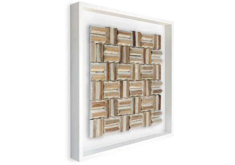 Limas White Wandpaneel wit 55x55 cm