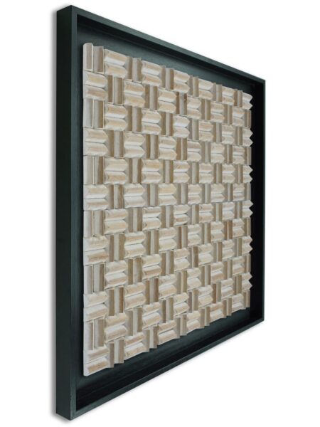 Limas white Wandpaneel zwart 100x100 cm