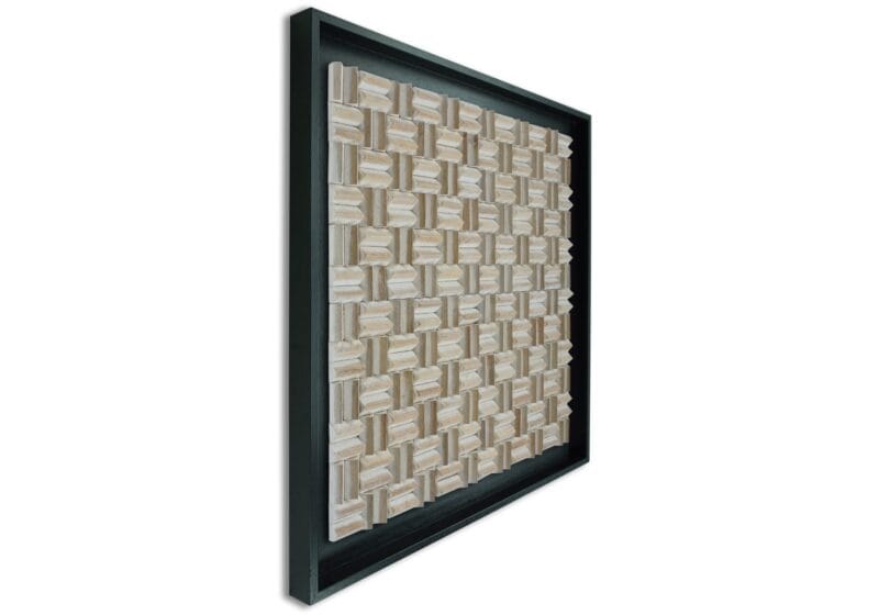 Limas white Wandpaneel zwart 100x100 cm