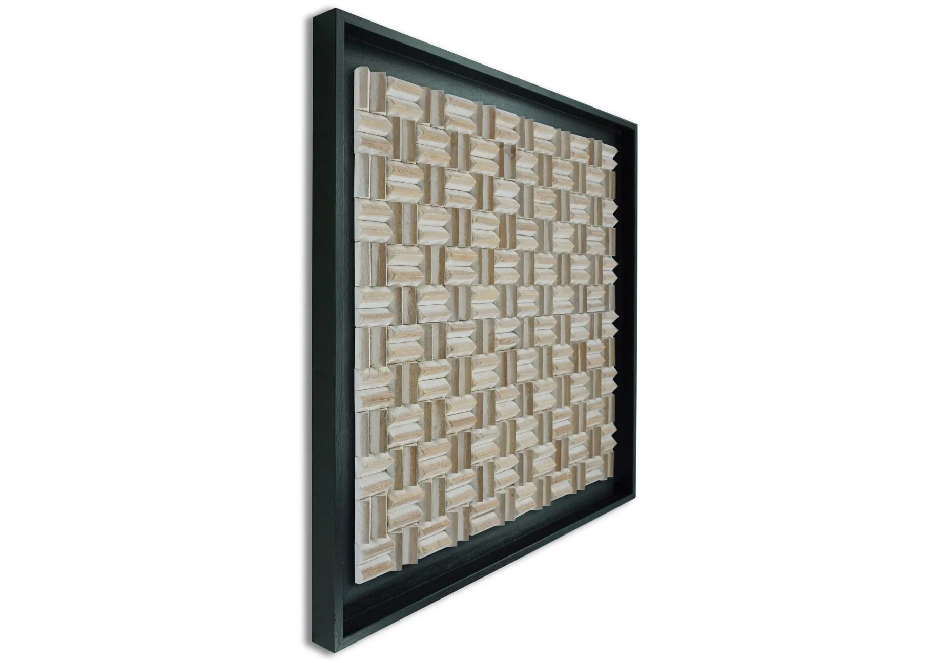 Limas white Wandpaneel zwart 100x100 cm
